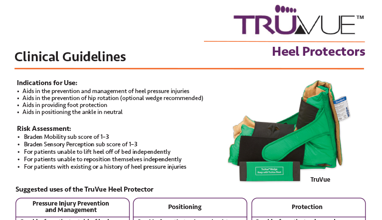 TruVue® Heel Protector Clinical Guidelines